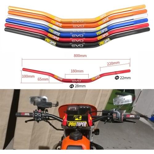 Motorcycle Handlebar for PRO Taper 1-1/8" Handle Bars Dirt Pit Bike CNC Steer Wheel for EXC Duke 390 PW50 YZ250F R6 R3 CBR600RR