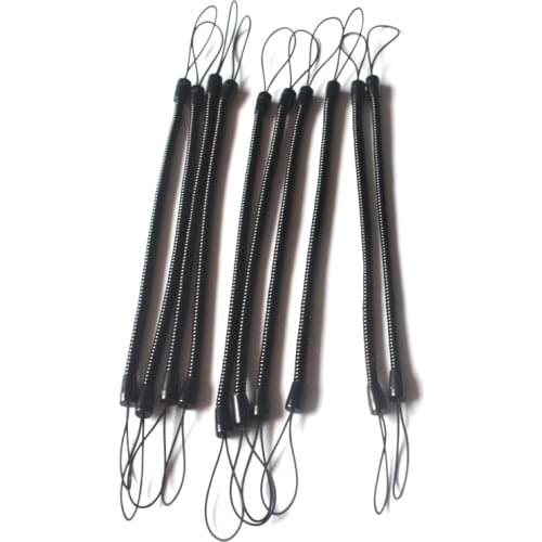 Stylus spring secure cord mobile phone lanyard plastic spring cords phone strap keycord Spring rope Rope lanyard Hang string