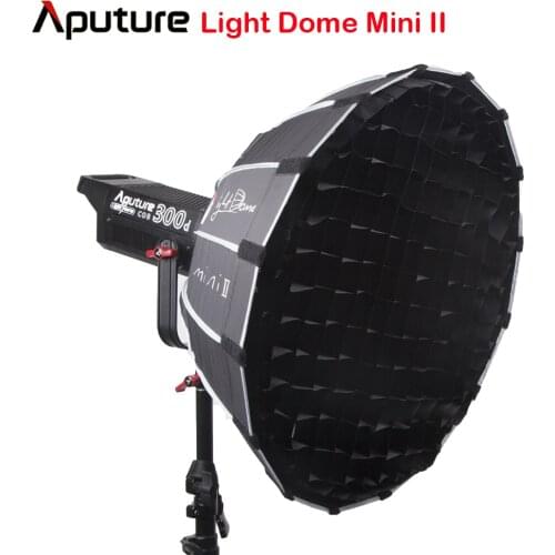 Aputure Light Dome Mini II Softbox with Grid Flash Diffuser For LS C120d II 300d Soft Box Bowens Mount Fixtures Outside Diffuser