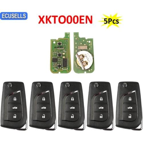 5Pcs/Lot Xhorse XKTO00EN 3 Buttons Universal Wire Remote VVDI Remote Car Key For Toyota For VVDI2 / VVDI Mini / Key Tool Max