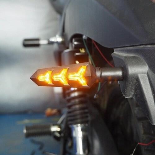 Universal Arrow Sign For motorcycle, 2 pcs, led, Amber Light Indicator For Xre 300 Cbf 600 Gsf 650 Bandit Blinker Accessories