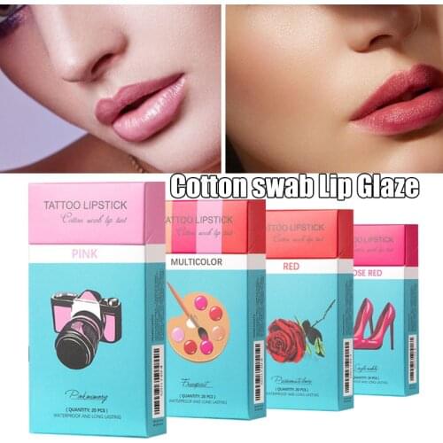 High Quality Swabs Stick Lip Glaze Non-Stick Cup Long Lasting Lipsticks Waterproof Lips Makeup Tool for Women