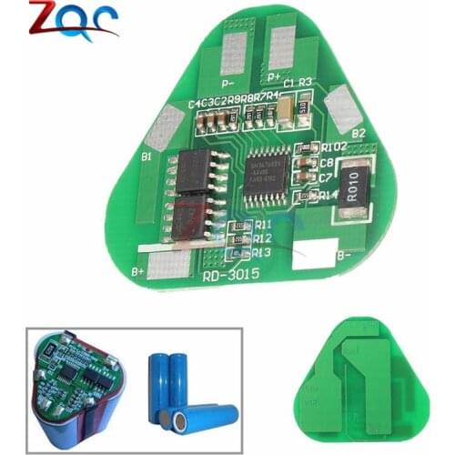 3S 4A Li-ion Lithium Battery Protection Circuit Board 3 Cell PCB 10.8V-12.6V 3S2P 10.8V 11.1V 12V