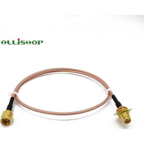 1/3/5/8/10M Pigtail Extension FPV Antenna Cable SMA Male to SMA Female RG316D Double Shield Silver Wire Low Loss Coaxial Cable