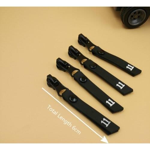 3# Decoration Fashion Long Puller Metal Sliders For Nylon Zippers 10Pcs Fix Repair a Zipper For Clothes Bags Tailor Sewing DIY