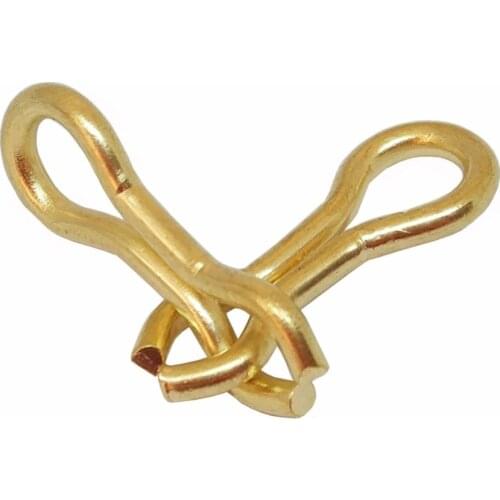 20pcs Brass Wire Sinker Eyelets Fishing Accessories Carp Fishing Swivels Clip Tackle Accessories Fishing Plumbs