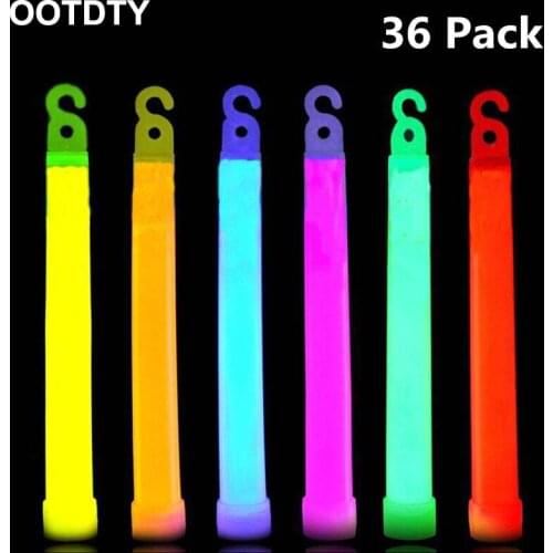 36 Ultra Bright Glow Sticks Plus - Bulk Pack Industrial Grade - 6 Inch Waterproof Glow Stick - 12 Hour Duration - Bend, Shake