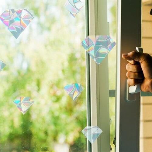 PVC 3D Rainbow Reflective Sticker Moon Star Window Decal Rainbow Maker DIY Home Bedroom Living Room Office Decoration Sticker