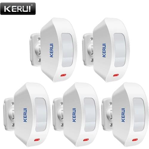 5Pcs/lots KERUI P817 Wireless Infrared PIR Motion Detector Curtains Sensor Compatible With Burglar Security Alarm System