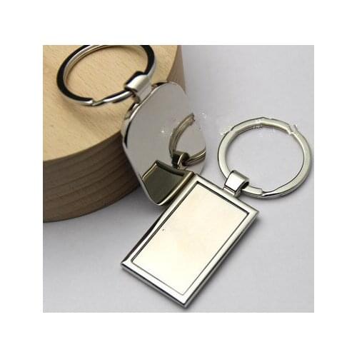 1PCS Ramdom Default Creative Christmas promotional gifts metal pendant license plate keychain custom lettering