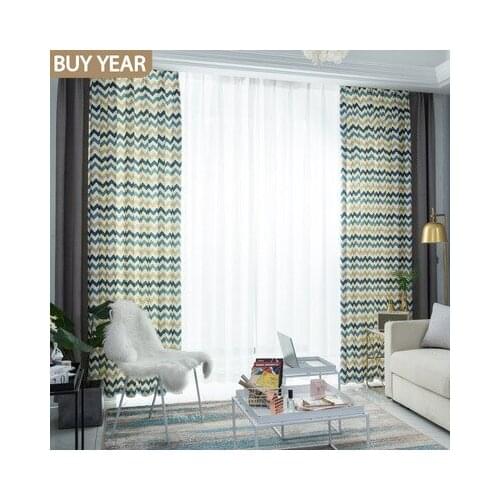 Double-sided Curtains for Living Dining Room Bedroom Spliced Curtains Printing Curtains Shade Curtains Morden Tulle custom Made