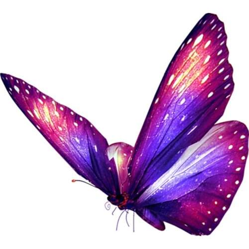 Interesting Fluorescent Butterfly Car Sticker Accessories Car Styling Decal Vinyl Car Window Cover Scratches PVC 13cm*11cm