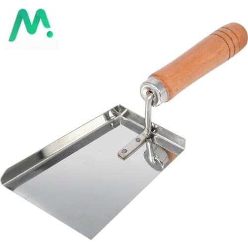 Stainless Steel Wooden Handle Beehive Cleaning Shovel Beekeeping Clean Scoop Tool Honey Scraper Cleaner Beekeeper Supplies