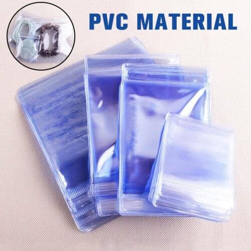 Thick Jewelry Storage Book Clear Zip Lock Ziplock Storage Heavy-Duty Transparent Plastic Package Small Packing Reclosable Poly B