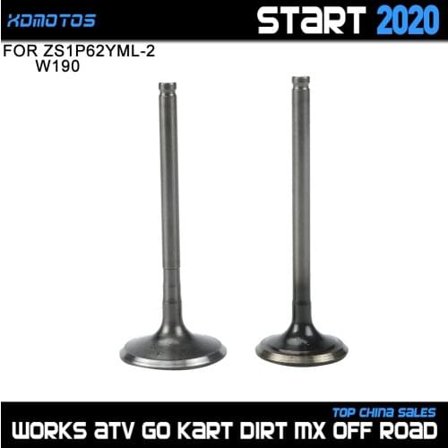 Motorcycle Intake Exhaust Valves Kit For 2V Zongshen 190cc Z190 W190 ZS1P62YML-2 Engine Dirt Pit Bike Atv Quad