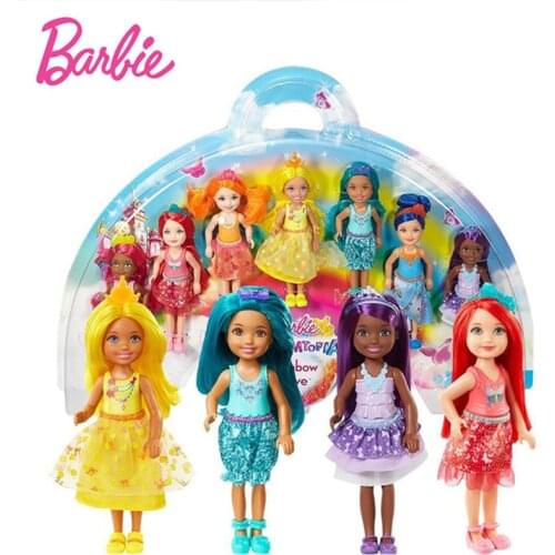 Barbie Dolls Dreamtopia Rainbow Cove 7 Doll Toys For Girls children Birthday Children Gifts Fashion Figure Gift Boneca Brinquedo