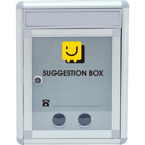 Multi-Functional Aluminum Mailbox Suggestion Box Size Contemporary Home Mailbox Mail Box Wall Mountable Newspaper Letter Mail