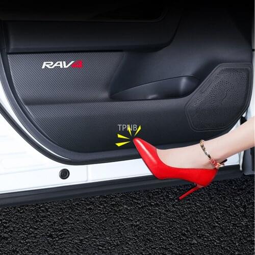 For Toyota RAV4 2019 2020 XA50 Car Door Kick Pads Accessories