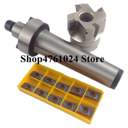 New MT2 FMB22 M10 MT3 FMB22 M12 MT4 FMB22 Shank 300R 50 22 50mm Face Milling CNC Cutter + 10pcs APMT1135 Inserts For Power Tool