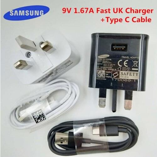 Original Samsung 9V1.67A Fast Charger USB Power Adapter 120CM Type C Data Cable For Galaxy A30 A40 A50 A70 A20S A12 A31 A41 S10