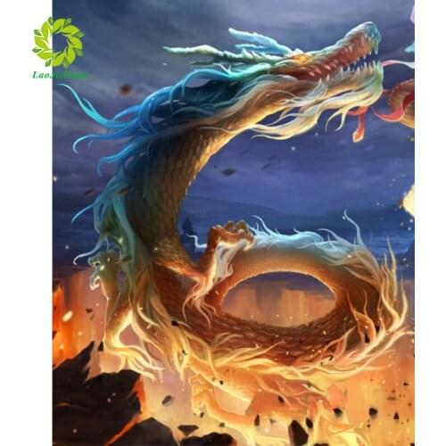 Full Square/Round Drill 5D DIY Diamond Painting "dargon" 3D Embroidery Cross Stitch 5D Rhinestone Decoration