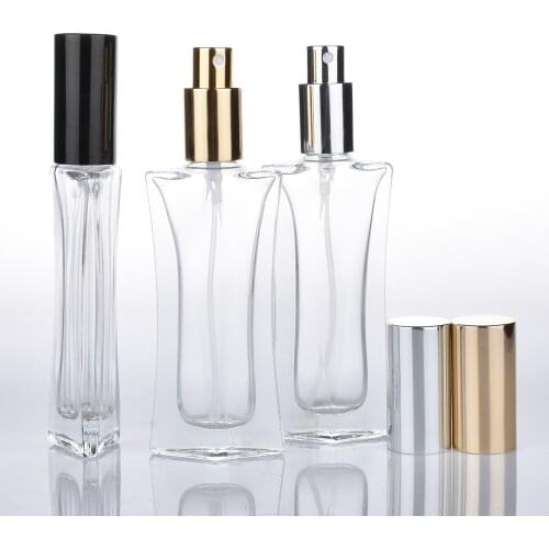 20ML Transparent Glass Perfume Dispensing Empty Spray Bottle Fine Press Small Perfume Bottle 50PCS/LOT