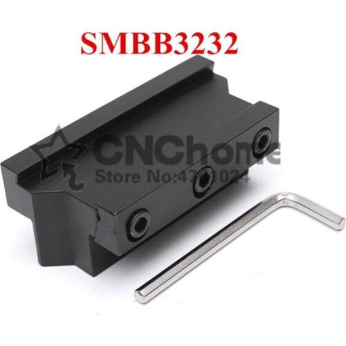 SMBB3232 Parting Blade Block,Indexable Parting Tool Stand Holder 32mm High holding clamp for 32mm Parting Tool SPB32-2/32-3/32-4