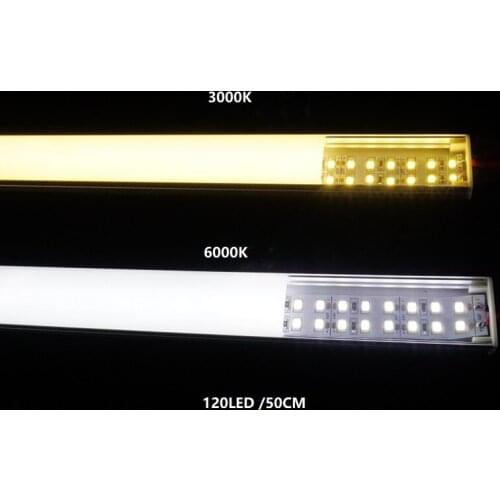 5pcs of 12VDC 50cm 20inch LED double line bar light,2835 dual row 240 led a meter 10W hard strip,20mm wide cabinet linear lamp