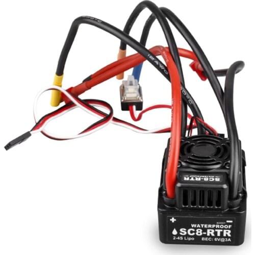 WP SC8 Waterproof 120A Brushless ESC Speed Controller for 1/10 Truck AN88