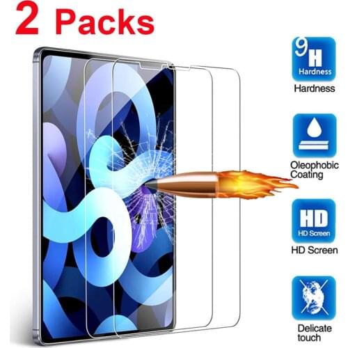 2pcs Tempered Glass For Ipad Pro 11 12.9 10.2 10.5 9.7 Air 4 3 2 Tablet Screen Protector For Ipad Mini 5 4 3 1 2020 2018 2021