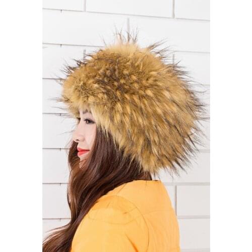 Lady hat autumn and winter high quality imitation fur hat fox fur warm hat Europe and America winter hats for women