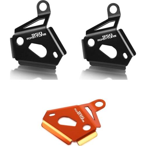 950 ADV Rear Brake Reservoir Pump Protector Guards FOR 950 ADVENTURE 2003 2004 2005 950 ADVENTURE Heel protector right With logo