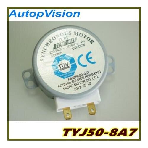 Free shipping 5pcs TYJ50-8A7 for Microwave Turn Table Synchronous Motor 220-240V 4W 4R/Min new original