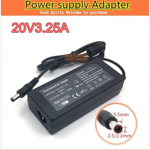 FREE SHIPPING New Adapter For LENOVO 20V 3.25A 65W Supply Power AC Adapter Charger Cord AC/DC adapter