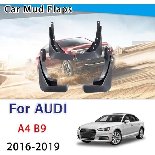 For Audi A4 B9 2016 2017 2018 2019 Front Rear Car Mudflap Fender Mud Guard Flap Splash Flaps Mudguards Accessories 4 PCS