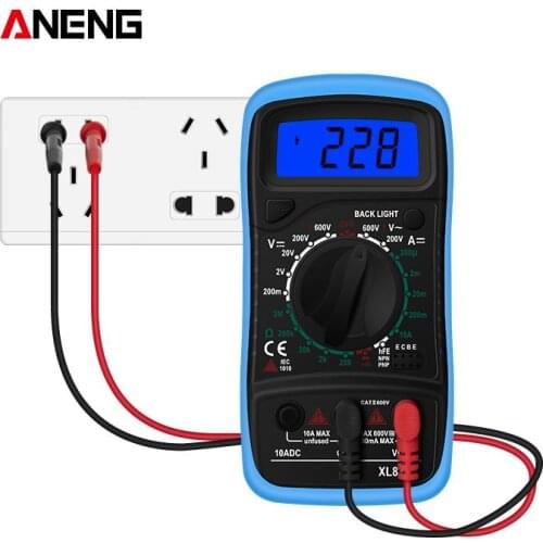 Digital Multimeter Pocket Clamp Multimeters Multi Tester Voltmeter Ammeter Ohmmeter AC/DC Voltage Electrical Tester Meter