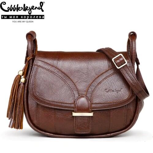 Cobbler Legend Brand Designer 2019 Womens Genuine Leather Vintage Single Shoulder Bag Women Crossbody Bags Handbags For Ladies