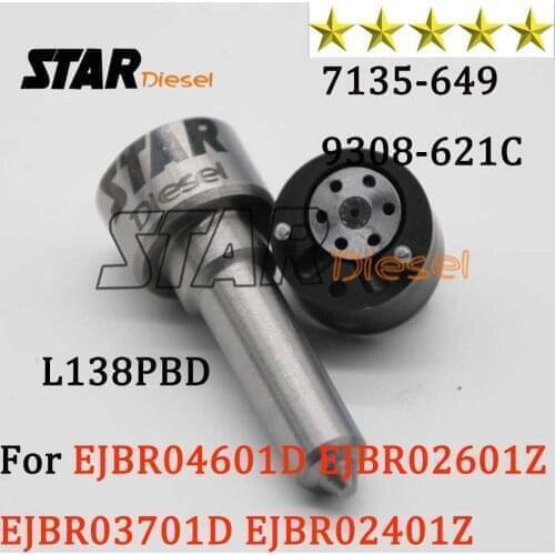 STAR DIESEL Injector Nozzle L138PBD Valve 9308-621C Repair kits 7135-649 CR Injector Spray Nozzle for Inyector EJBR02601Z Rexton