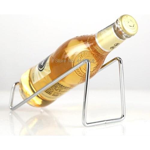 50pcs Metal Red Wine Rack Iron Z Type Simple Wine Holder Home Bar Decor Shelf Display Beer Whisky Wine Bottles Holders