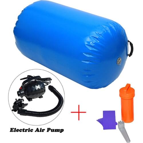 Inflatable Bouncer Inflables Fitness Air Roller Beam Home Use Training Yoga Gymnastics Cylinder Gym Mat Beam With Foot-pump