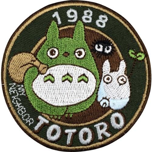 Anime My Neighbour Totoro Sewing on Patch Embroidered Applique Badge Cloth Welcome to send me your drawing to create your patch