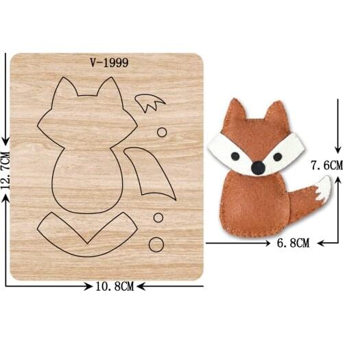 New fox wooden dies cutting dies for scrapbooking Multiple sizes V-1999