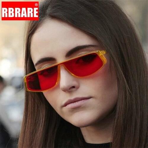 RBRARE 2021 Cat Eye Sunglasses Women Plastic Candy Color Classic Glasses Men Vintage Street Beat Driving Oculos De Sol UV400