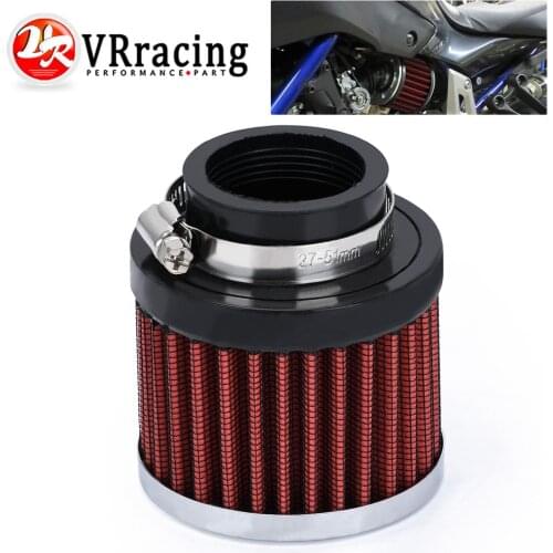 VR - Universal 1.5" 38mm Interface Motorcycle Car Air Intake Filters Cone Cold Air Filter System Turbo Vent Crankcase VR-AIT15