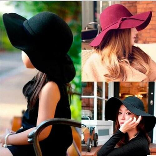 Cute Baby Girls Floppy Wide Brim Cotton Bowler Beach Hat Summer Sun Cap Princess sun Baby Girls Sunhat Panama For Girl