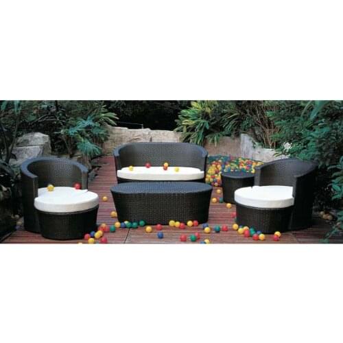 Customized cheap modern plastic outdoor pvc rattan furniture