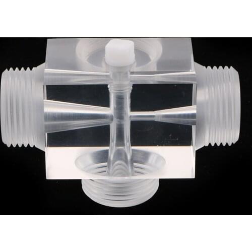 S Jet Aerator Of Venturi Valve For Water Treatment Industry Device 60x43x43mm,Transparent Color