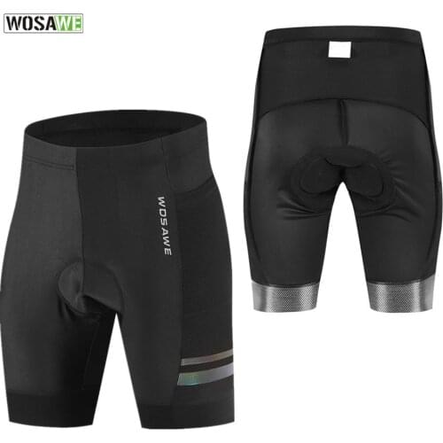 WOSAWE Pro Team Cycling Shorts Mountain Bike Breathable Mens Bike Gel Padded Shorts Ropa Ciclismo Bicycle Pants Under Wear