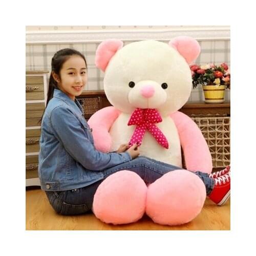 Lovely colorful bear plush toy soft hug toy bear plush toy pillow 160cm ,Christmas gift x210