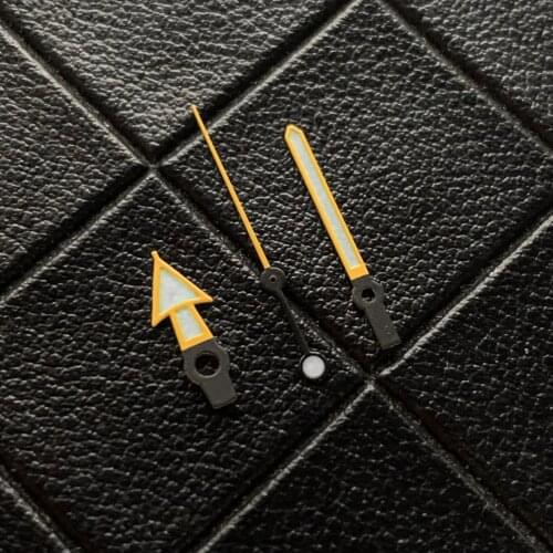 Watch hands for NH35/NH36 Movement Uhrzeiger Regarder les mains Mira las manos Green luminous Watch Parts Accessories yelloWhite